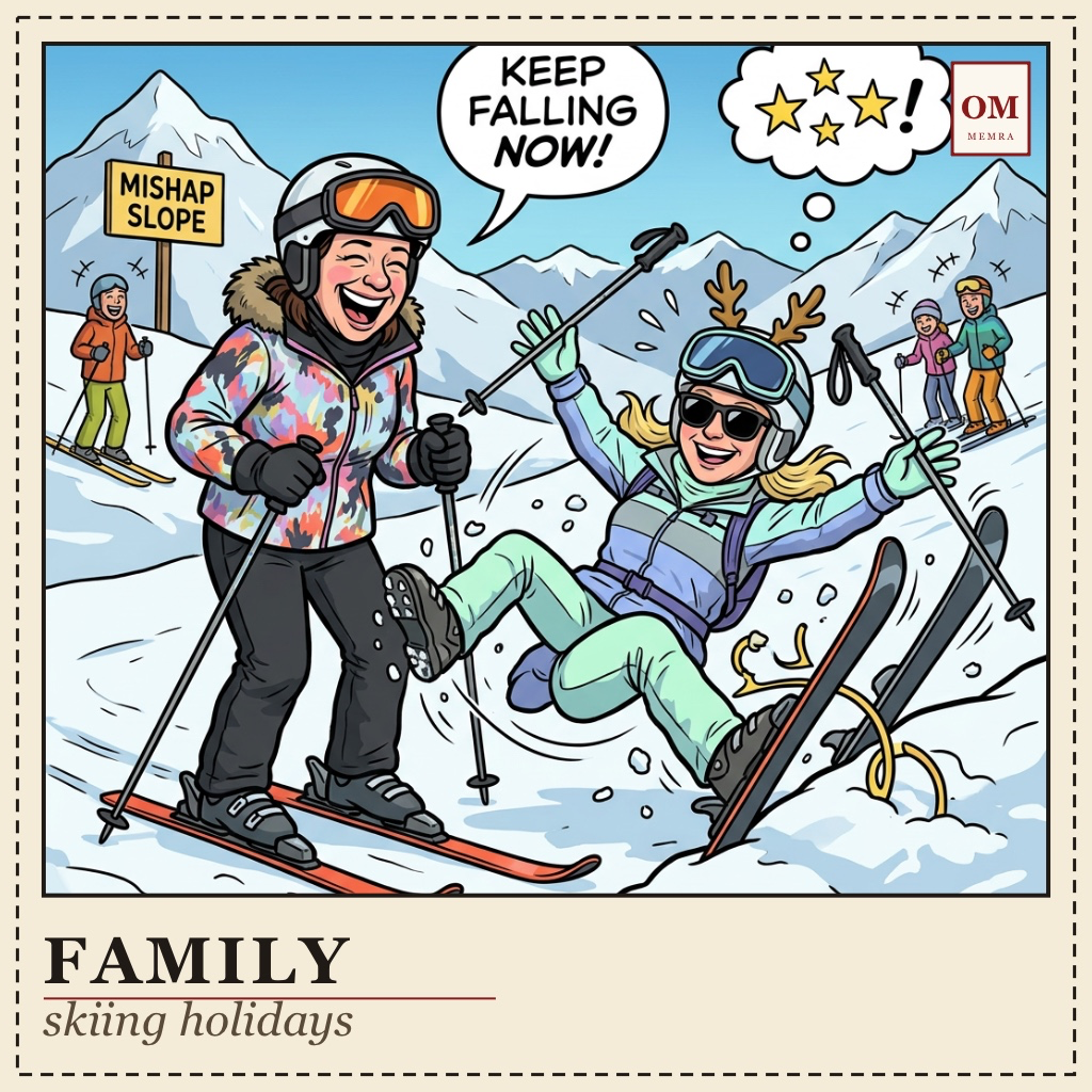 Family ski mishaps